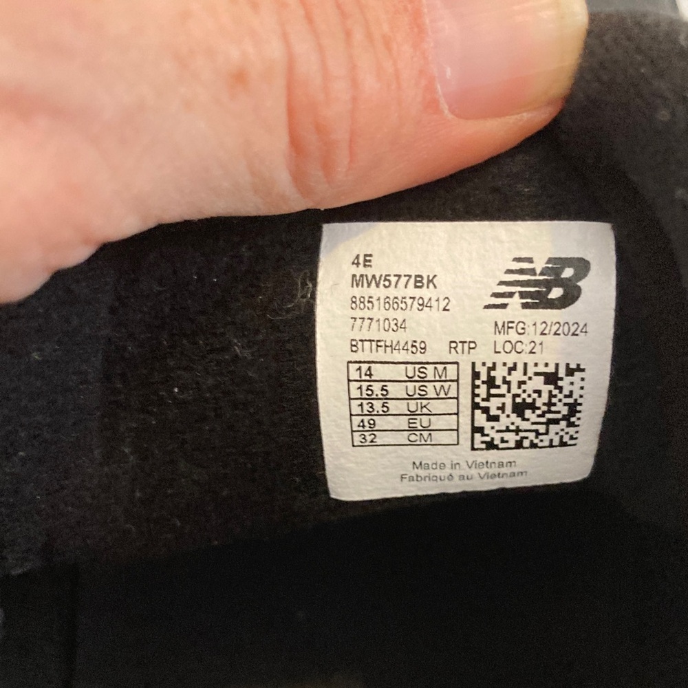 New Balance 577 Walking Men's Black 14 4E Wide XW Sneakers Shoes - Picture 10 of 11